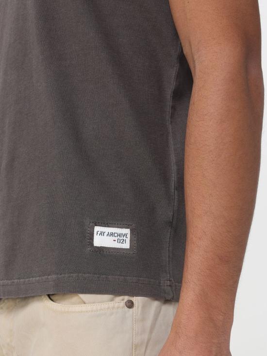 26SS 페이 반팔 티셔츠 MPMB352119TZGD S600 Brown - FAY