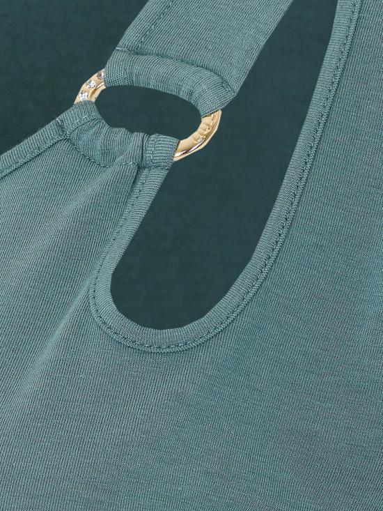 26SS 리우조 반팔 티셔츠 TA6098JS005 76009 Green - LIU JO