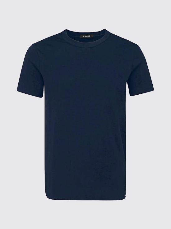 26SS 톰포드 코튼 크루넥 언더웨어 티셔츠 T4M081040 412 Blue - TOMFORD