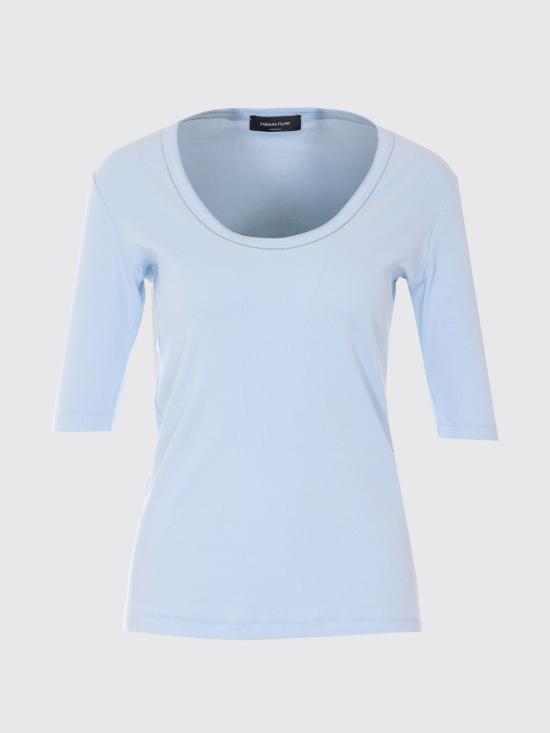 26SS 파비아나 필리피 반팔 티셔츠 JED266F603L896 5154 Blue - FABIANA FILIPPI