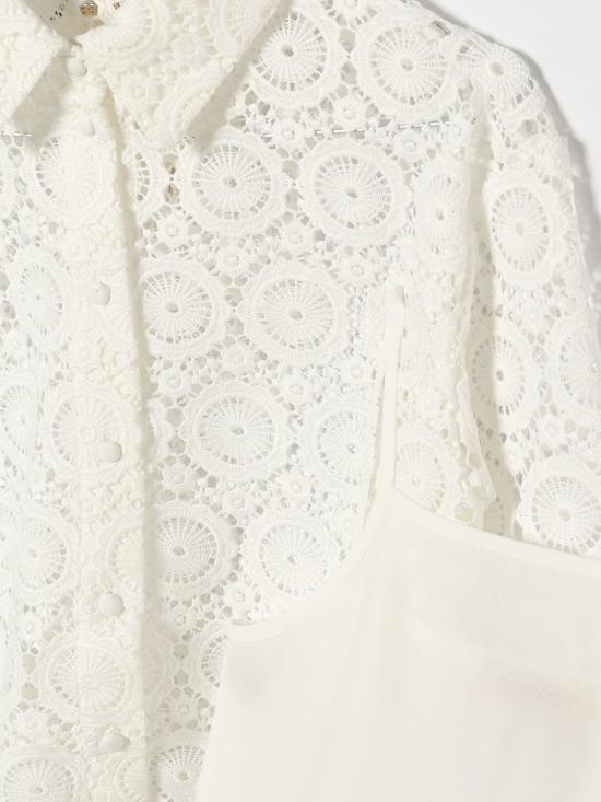 26SS [키즈] 트윈셋 셔츠 261GJ2Q25 00526 White - TWINSET