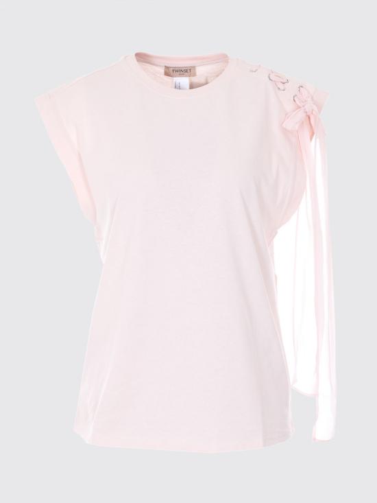 26SS 핑코 반팔 티셔츠 106267A32U P97 Pink - PINKO