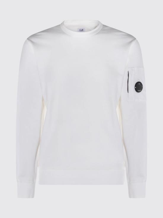 26SS 씨피 컴퍼니 라이트 플리스 크루넥 스웨트셔츠 RCCMSS711A002246G 103 White - C.P. COMPANY