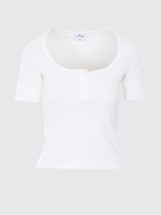 26SS 쿠레쥬 반팔 티셔츠 126JTS233JS0194 0001 White - COURREGES