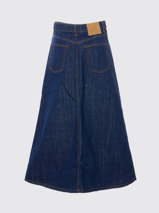 26SS 아미 코튼 롱 스커트 FSK467DE0122 402 Blue - AMI