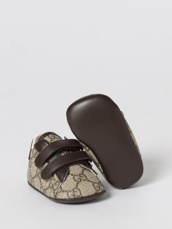 26SS [키즈] 구찌 스니커즈 772387FACX3 9752 Beige - GUCCI