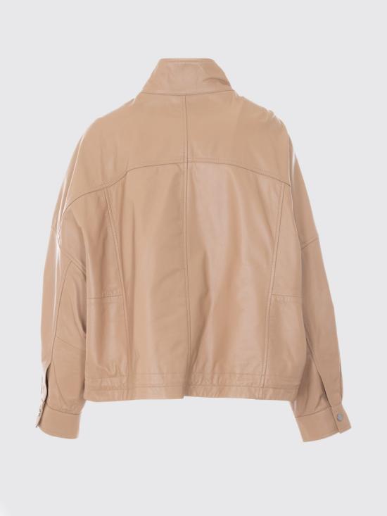 26SS 핑코 가죽 자켓 106235A31Y D41 Beige - PINKO