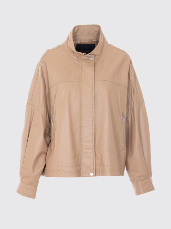 26SS 핑코 가죽 자켓 106235A31Y D41 Beige - PINKO