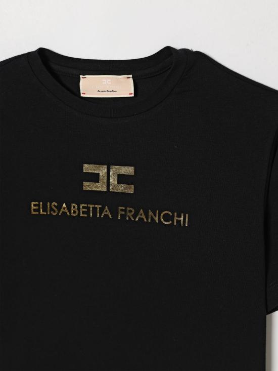 26SS [키즈] 엘리자베타프랜치 티셔츠 EFTS2610JE006 N005 Black - ELISABETTA FRANCHI