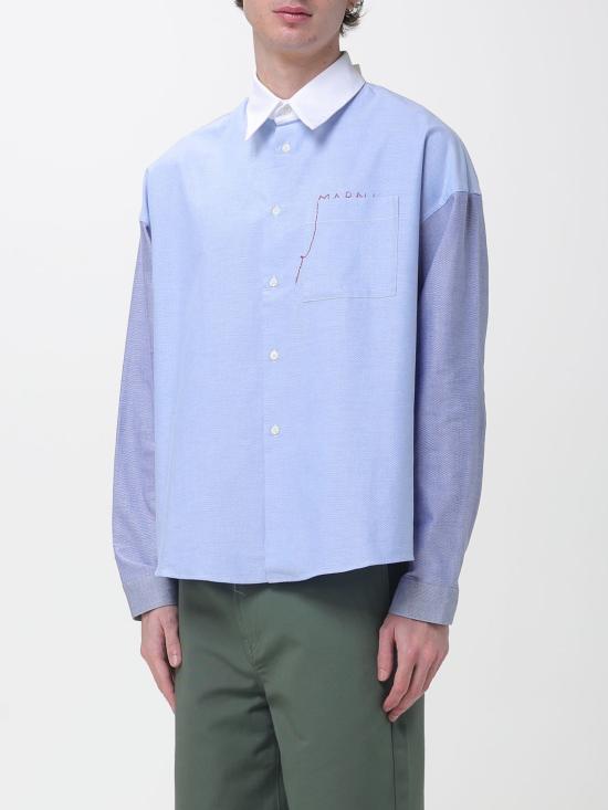 26SS 마르니 긴팔 셔츠 CUMU0061S8UTC566 00B51 Blue - MARNI