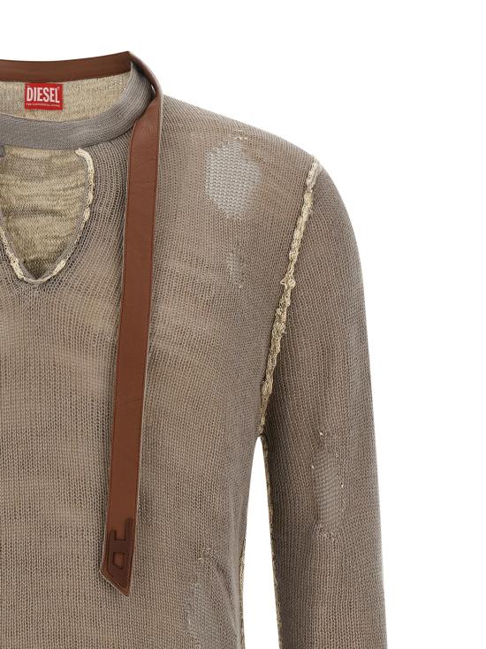 26SS 디젤 스웨터 A231590EGEG7FM Gray - DIESEL