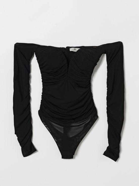 26SS 엘리자베타프랜치 긴팔 티셔츠 BO01561E2 110 Black - ELISABETTA FRANCHI