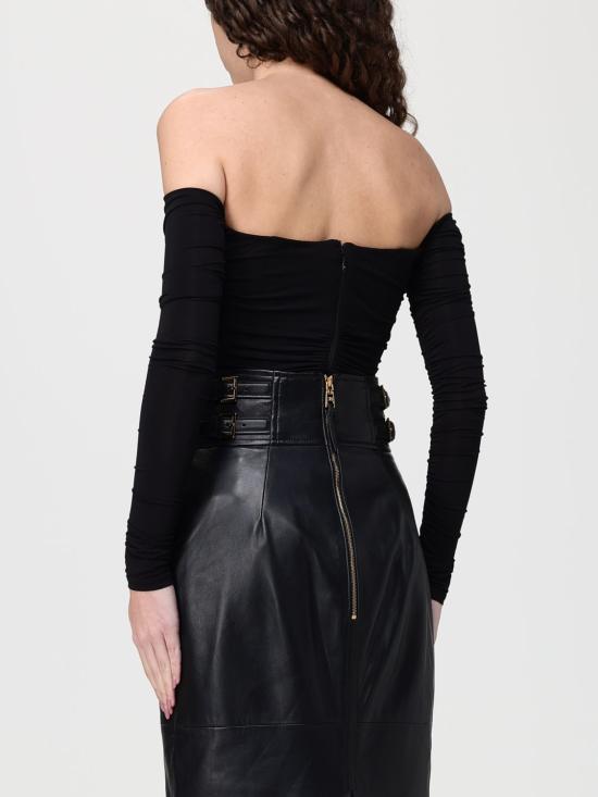 26SS 엘리자베타프랜치 긴팔 티셔츠 BO01561E2 110 Black - ELISABETTA FRANCHI