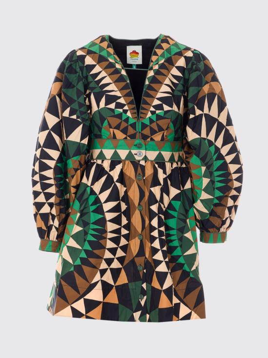 26SS 팜 리오 롱 원피스 351132 26059 Green - FARM RIO