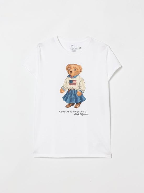 26SS [키즈] 폴로 랄프로렌 티셔츠 313A98403 001 White