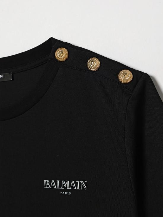 26SS [키즈] 발망 티셔츠 BY8Q21Z3672 930BC Black - BALMAIN