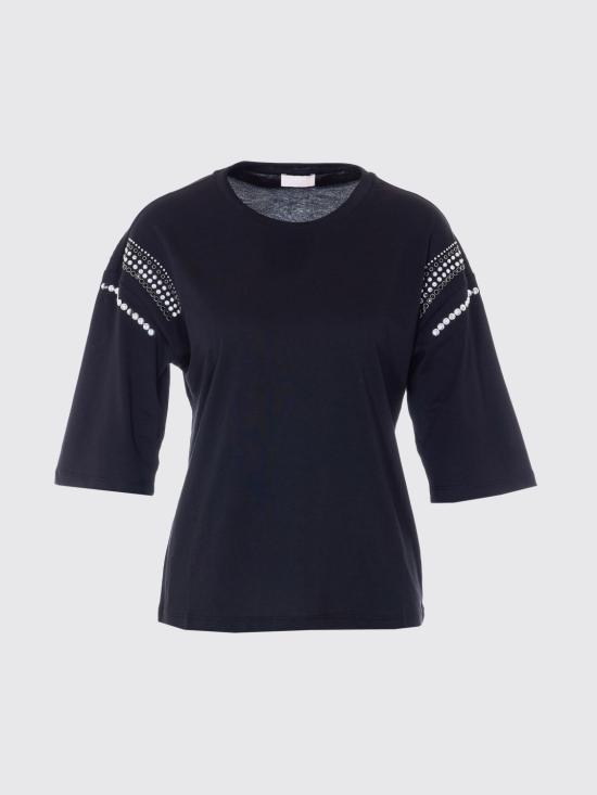 26SS 리우조 반팔 티셔츠 WA6128JS904 P9514 Black - LIU JO