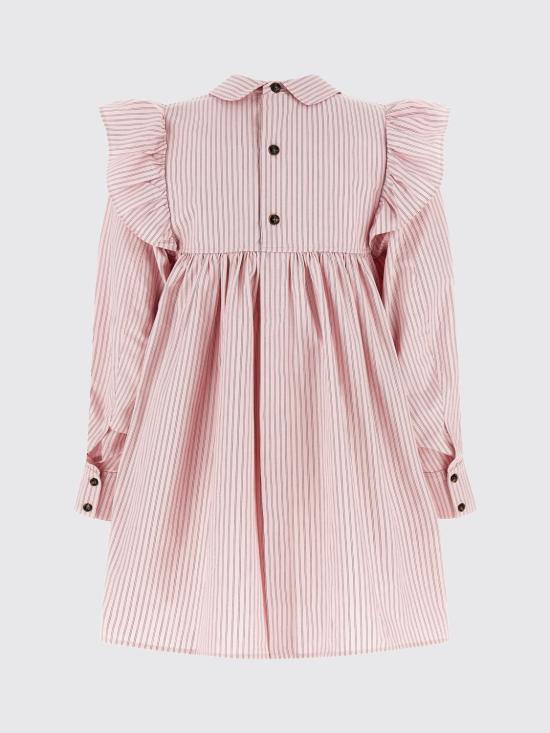 26SS 가니 스트라이프 미니 셔츠 드레스 A1030161 868 Pink - GANNI