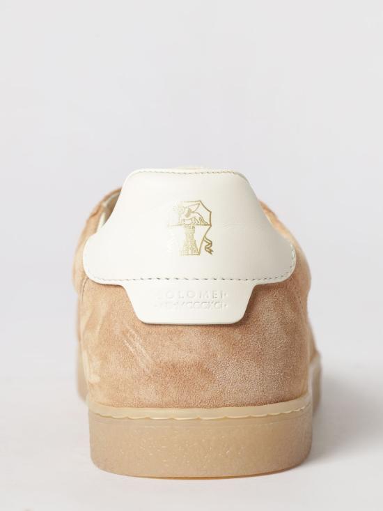 26SS 브루넬로 쿠치넬리 스웨이드 스니커즈 MZUMGLJ336 CFJ44 Beige - BRUNELLO CUCINELLI