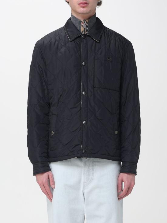 26SS 버버리 리버시블 퀼티드 나일론 오버셔츠 8115788 Black