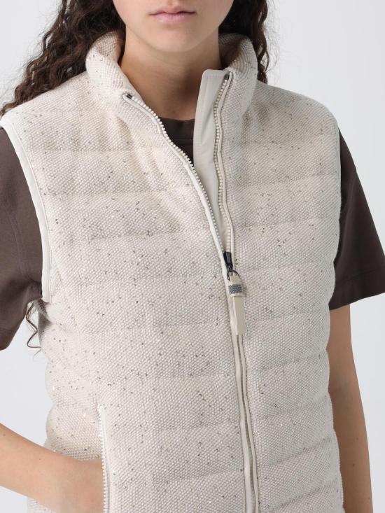 26SS 브루넬로 쿠치넬리 베스트 M0DVT7776 CTK25 Ivory - BRUNELLO CUCINELLI