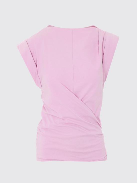 26SS 이자벨마랑에뚜왈 반팔 티셔츠 TS0207FAA1N41I 40PI Pink - ISABEL MARANT ETOILE