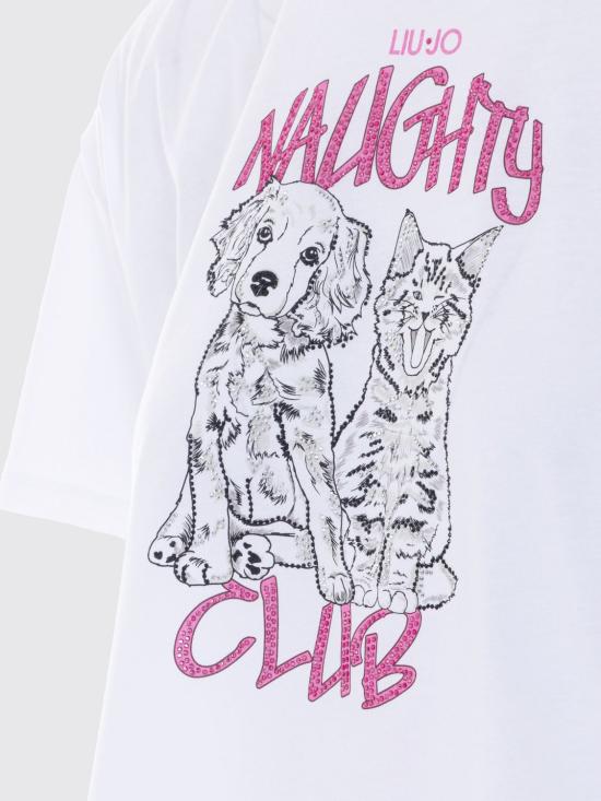 26SS 리우조 반팔 티셔츠 WA6132JS923 P9265 White - LIU JO