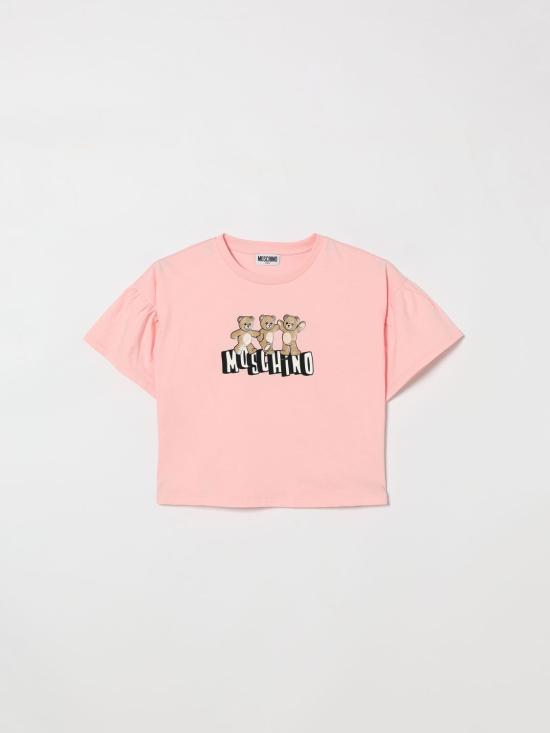 26SS [키즈] 모스키노 티셔츠 HDM077LAA23 50209 Pink