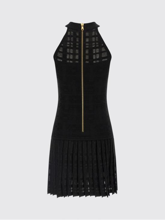 26SS 발망 롱 원피스 GF1R3375KJ36 0PA Black - BALMAIN