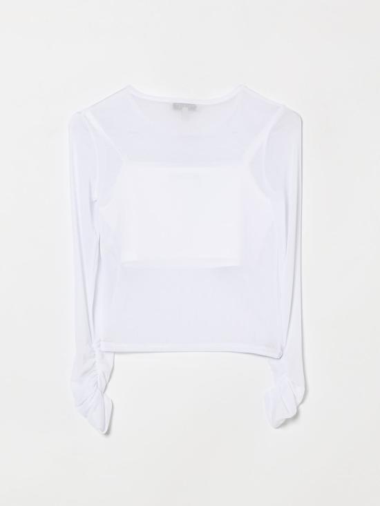 26SS [키즈] 트윈셋 티셔츠 261GJ2183 00526 White - TWINSET