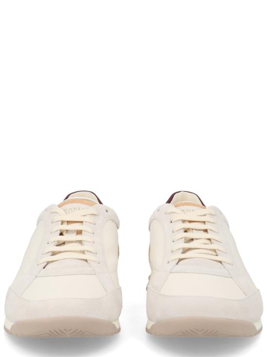 26SS 브루넬로 쿠치넬리 디어스킨 & 스웨이드 스니커즈 MZUKOKA348 CXM48 WHITE - BRUNELLO CUCINELLI