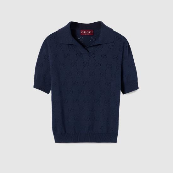 26SS 구찌 폴로 티셔츠 856203XKFCO4522 Blue