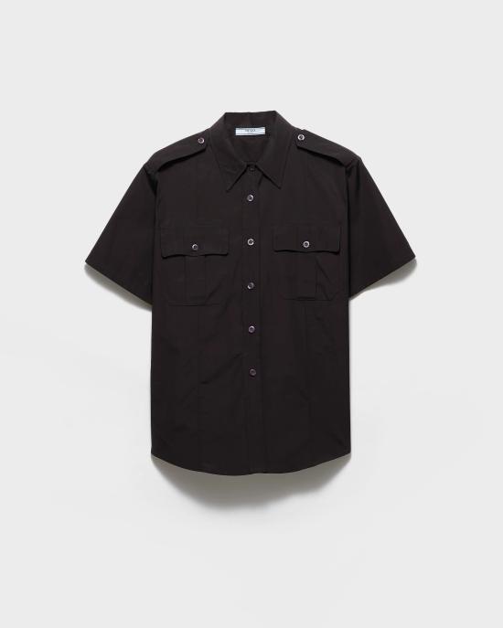 26SS 프라다 셔츠 P411J1XV2F0002 S OOO Black