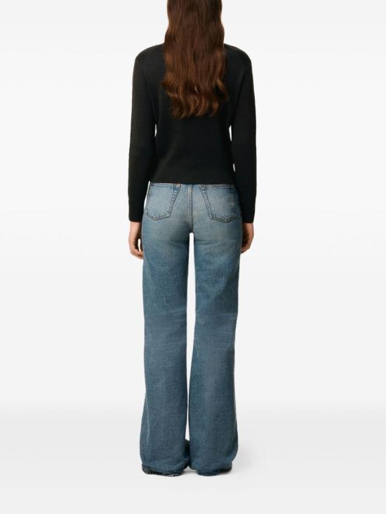 26SS 아미 ADC 자수 크루넥 스웨터 FKS826 001009 BLACK - AMI