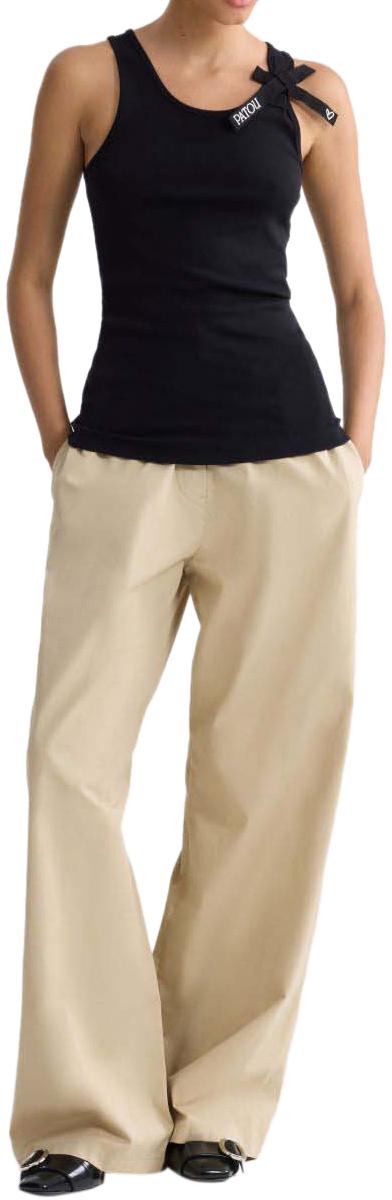 26SS 파투 민소매 티셔츠 JE2129994999B BLACK - PATOU