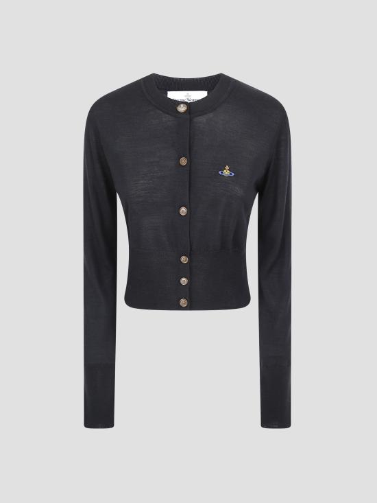 26SS 비비안웨스트우드 베아 크롭드 가디건 1803002UY001A N402 BLACK