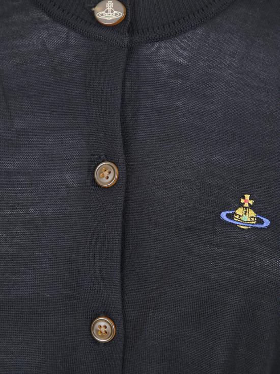 26SS 비비안웨스트우드 베아 크롭드 가디건 1803002UY001A N402 BLACK - VIVIENNE WESTWOOD