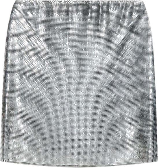 26SS 베르사체 미디 스커트 10210191A127391E010 SILVER