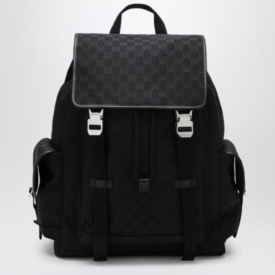 26SS 구찌 GG 캔버스 라지 백팩 854740FAFGK Black