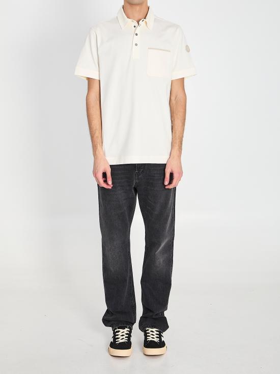 26SS 몽클레어 폴로 티셔츠 L10918A00029 CREAM - MONCLER