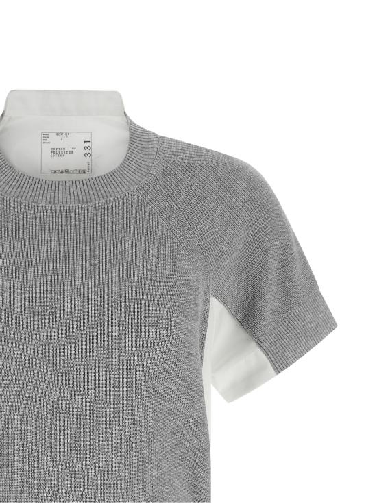 26SS 사카이 미디 원피스 SCW331378 White - SACAI