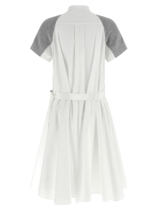 26SS 사카이 미디 원피스 SCW331378 White - SACAI