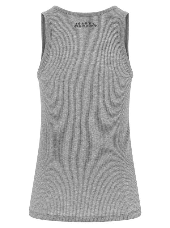 26SS 이자벨마랑 민소매 티셔츠 TS0261FAA2N39I02GY Gray - ISABEL MARANT