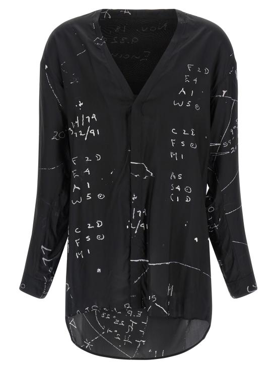 26SS 릭 오웬스 긴팔 셔츠 RU01F2295KP109 Black