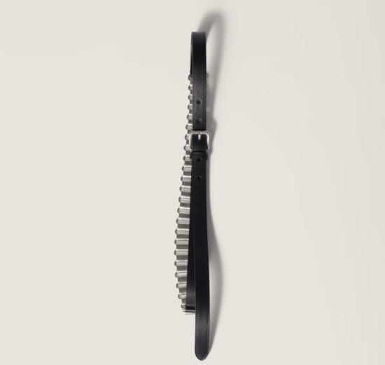 26SS 미우미우 레귤러 벨트 5CC7052IBW F0632 NERO 1 - MIU MIU