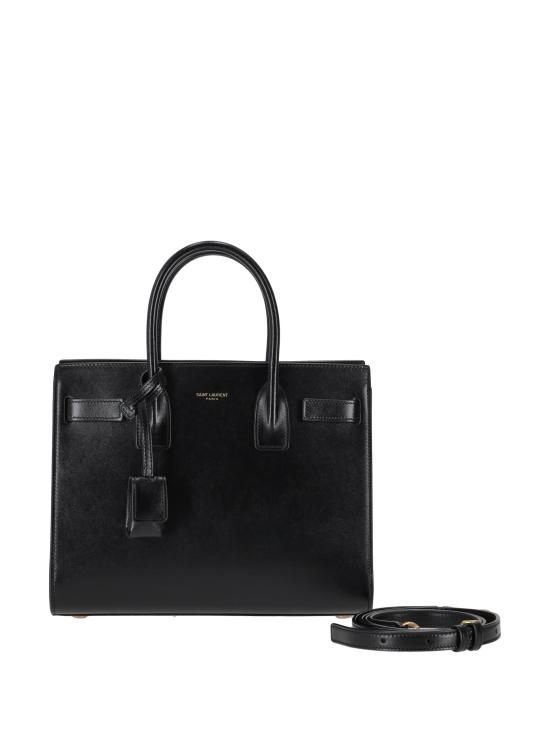 26SS 생로랑 스무스 레더 삭 드 주르 베이비백 42186302G9W 1000 NOIR