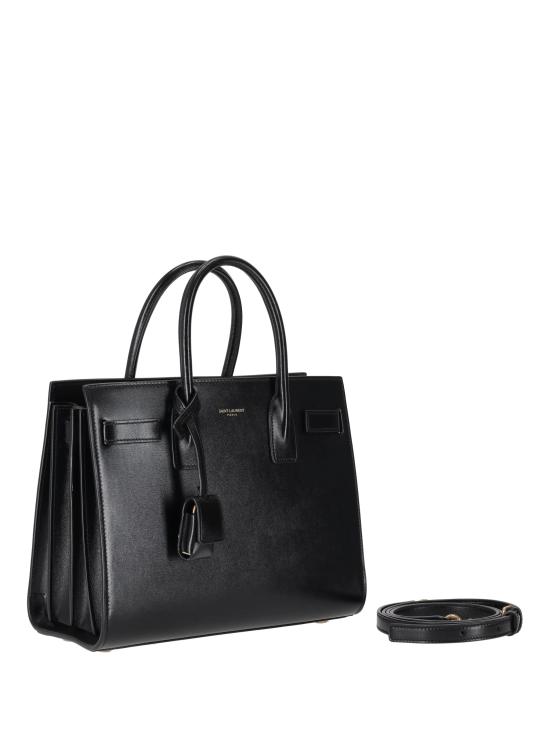 26SS 생로랑 스무스 레더 삭 드 주르 베이비백 42186302G9W 1000 NOIR - SAINT LAURENT