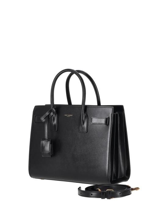 26SS 생로랑 스무스 레더 삭 드 주르 베이비백 42186302G9W 1000 NOIR - SAINT LAURENT