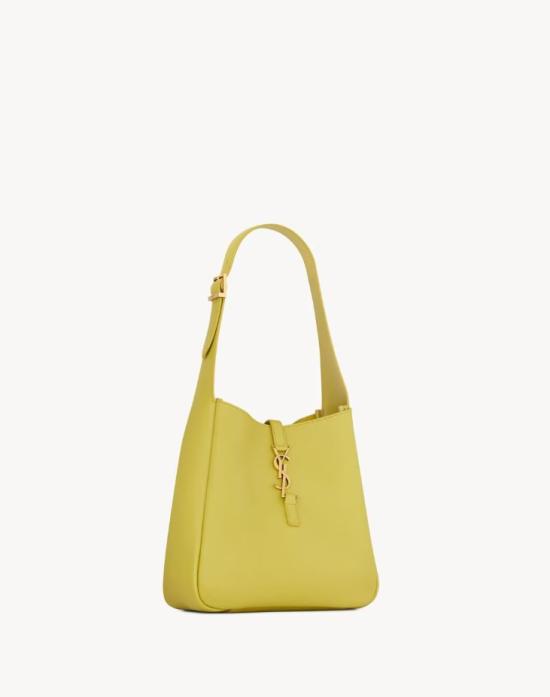 26SS 생로랑 LE 5 A 7 서플 그레인드 레더 스몰백 850533AAAUQ 3987 WILD LIME - SAINT LAURENT