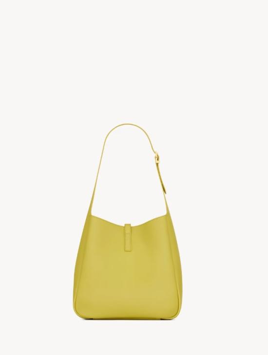 26SS 생로랑 LE 5 A 7 서플 그레인드 레더 스몰백 850533AAAUQ 3987 WILD LIME - SAINT LAURENT